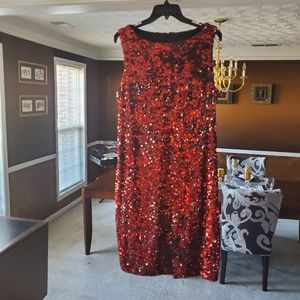 Ashley Stewart Dresses - Red & Black sequin dress Ashley Stewart Dresses - Red & Black sequin dress